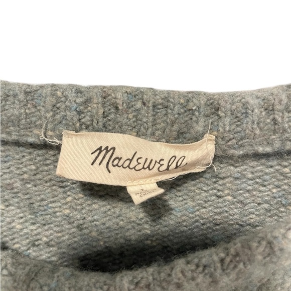 Madewell Light Green Knit Crewneck Sweater - Picture 3 of 3